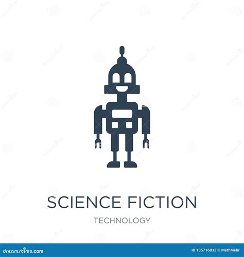 Science Fiction Icon in Trendy Design Style. Science Fiction Icon Isolated on White Background ...