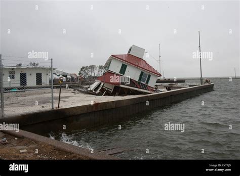 The New Basin Lighthouse on the shore of Lake Pontchartrain in New Orleans in the aftermath of ...