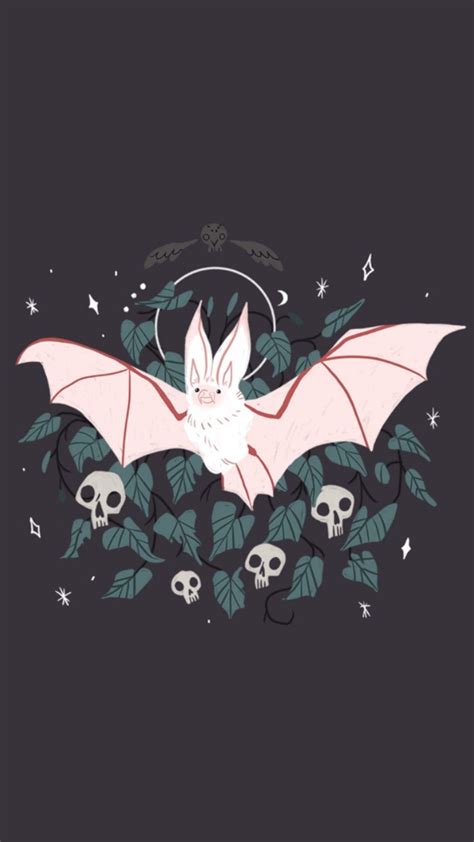 Creepy Bat Wallpaper for Halloween