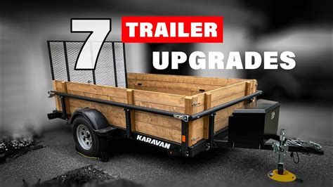 7 Must Have Utility Trailer Modifications - DIY Trailer Sides and MORE! - YouTube