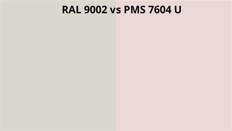 RAL 9002 vs PMS 7604 U | RAL Colour chart UK