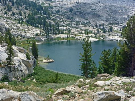 Granite hillsides: Ten Lakes and Grant Lakes Trails, Yosemite National Park, California