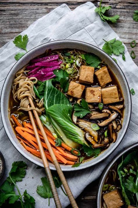 Vegan Ramen with Mushroom Broth (Gluten-Free) - Crowded Kitchen