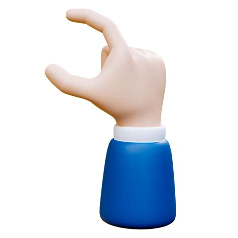 3D Cartoon character hands raised to the top. Men and women arms ...