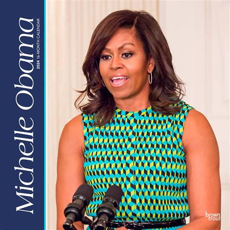 Michelle Obama | 2024 Square Wall Calendar | New Moon – BrownTrout