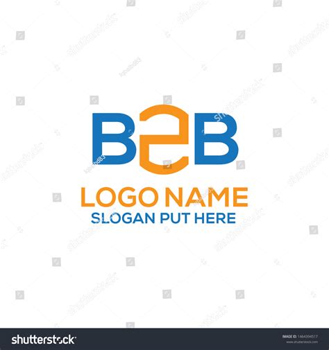 B2b Letter Logo Design Template Stock Vector (Royalty Free) 1464394517 ...