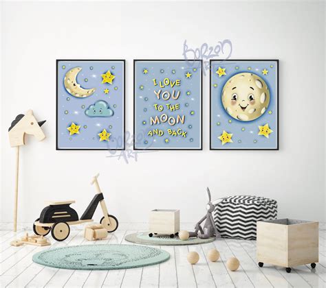 Nursery Wall Art Nursery Printable Art Kids Room Decor Boys | Etsy UK