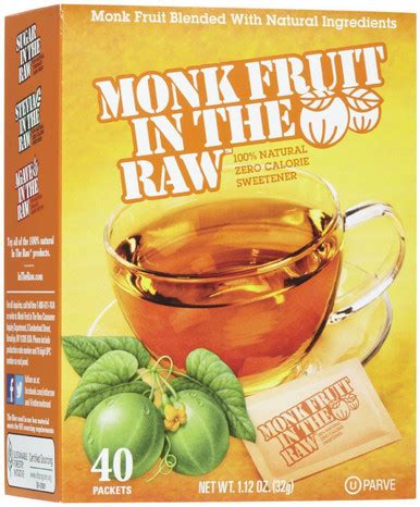 Monk Fruit In The Raw, 40 Packets - Whole And Natural