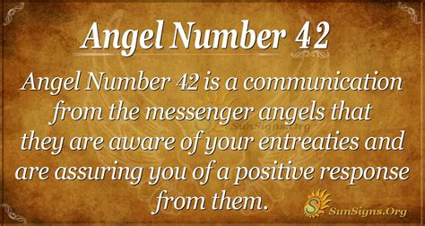 Angel Number 42 Meaning - Discover Your Life's Purpose - SunSigns.Org