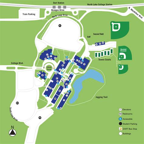 North Lake Campus Map – North Lake Maps – Dallas College