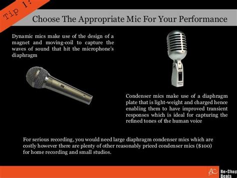 5 great microphone tips