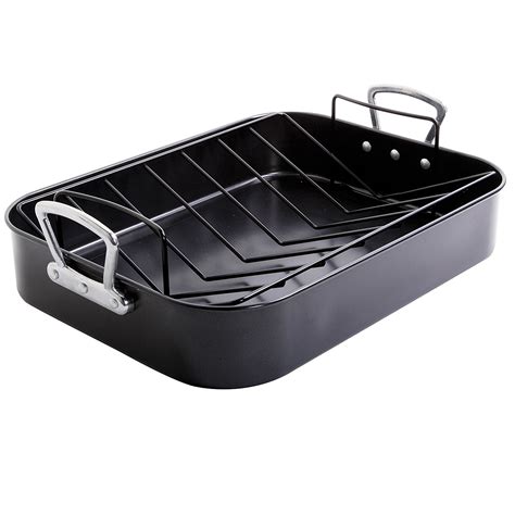 Gibson Home Broxton 2 Piece Turkey Roaster & V-Rack