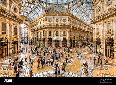 Galleria Vittorio Emanuele II shopping mall, Milan, Lombardy, Italy ...