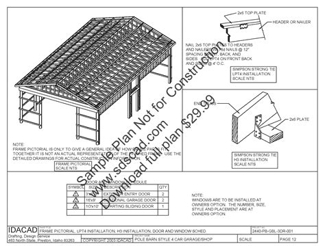 free pole barn plans | SDS Plans