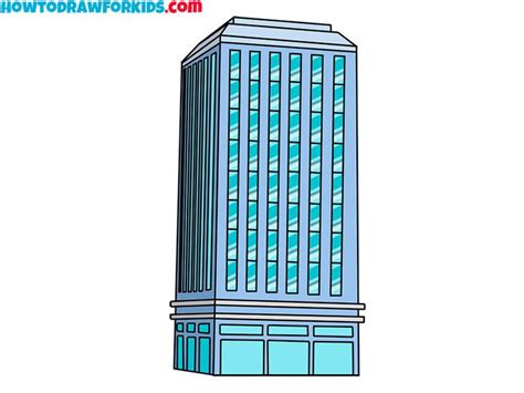 simple skyscraper drawing | Drawing tutorial easy, Skyscraper, Drawings