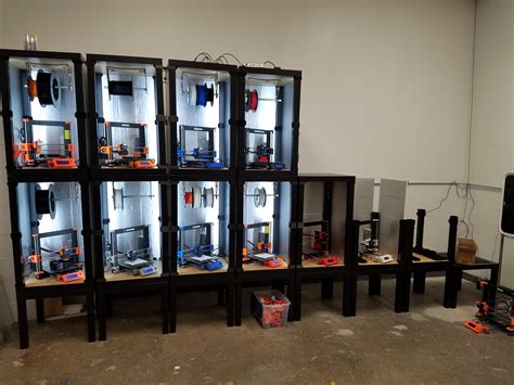 Print farm under construction. – 3d Printer reviews and information