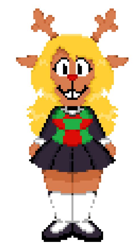 noelle sprite by me :) : r/Deltarune