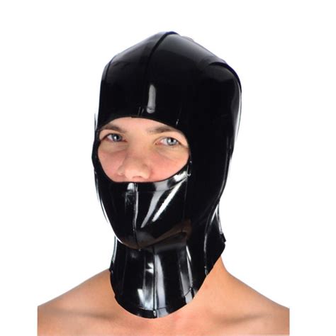 Black Latex Mask SQ34134 - LATEXSM