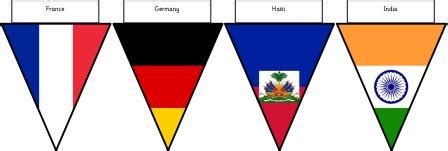 Free Printable World Flags Bunting