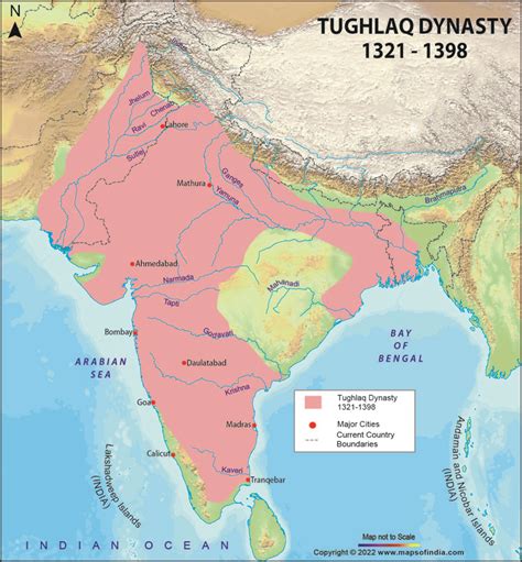 Tughlaq Dynasty Map