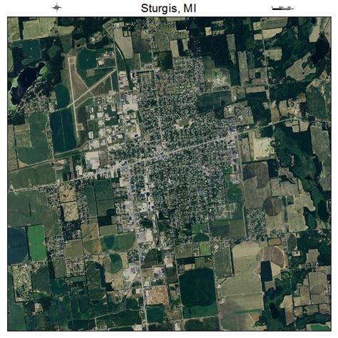 Aerial Photography Map of Sturgis, MI Michigan