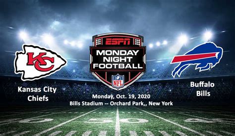 Kansas City Chiefs Vs Buffalo Bills Live Stream | Monday Night Football