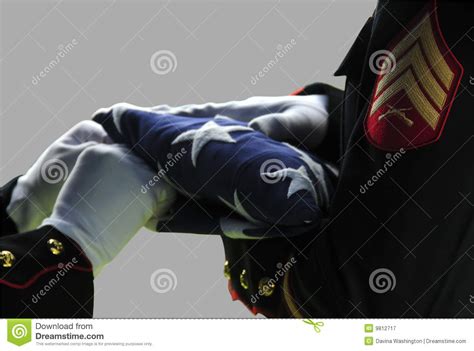 American Flag Folding Ceremony Royalty Free Stock Photography - Image ...