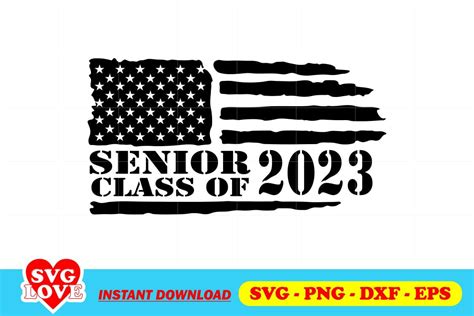 American Flag Senior Class Of 2023 SVG - Gravectory