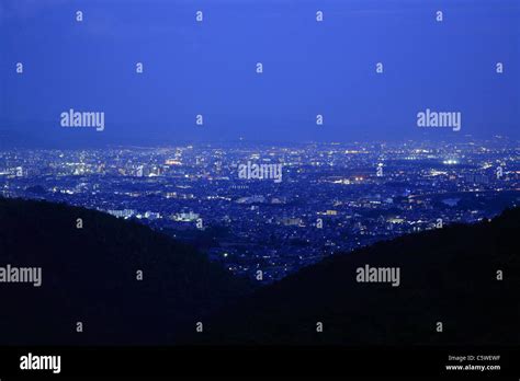 Night View of Cityscape of Kyoto, Kyoto, Kyoto, Japan Stock Photo - Alamy