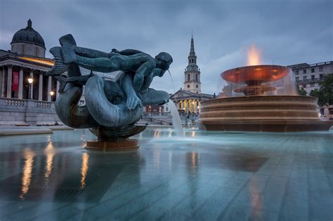 Fountains at Trafalgar Square - Ed O'Keeffe Photography