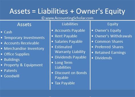 Examples Of Owner S Equity In Accounting Balance Sheet Equation | Verkanarobtowner