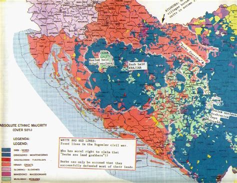 Ethnic map of Yugoslavia