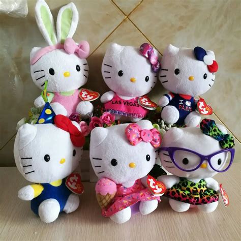 Aliexpress.com : Buy hello kitty cat TY BEANIE babies 15CM 6" Plush ...