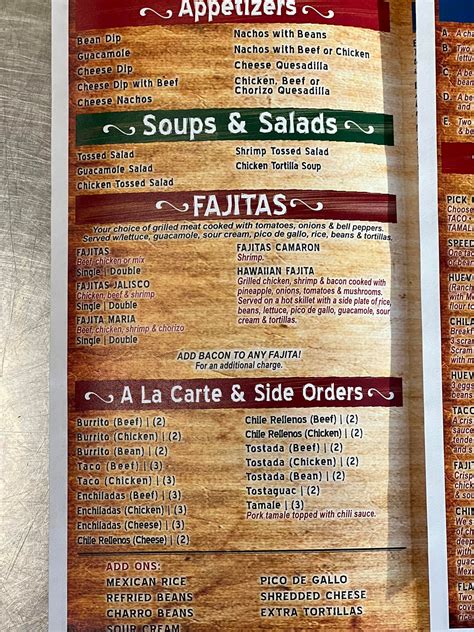 🚨 Here’s pictures of our menu... - Maria's Mexican Restaurant