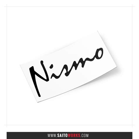 Nismo Script Retro Logo Sticker - SaitoWorks