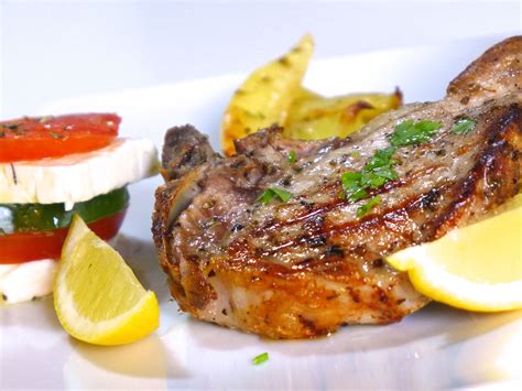 Greek Pork Chops Recipe with Roast Potatoes (Brizola sto Fourno) Delicious and super easy ...