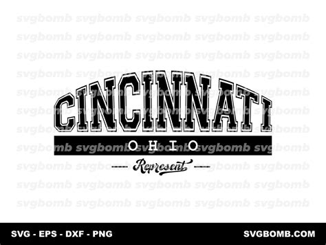 Cincinnati Ohio State Design SVG | svgbomb