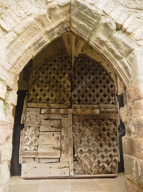 Europe's oldest castle door at Chepstow Castle Stock Photo by ©Dolfilms 53832383