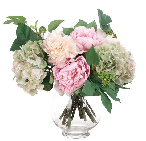 Peony Hydrangea, Drop In, Faux, 15" | NDI