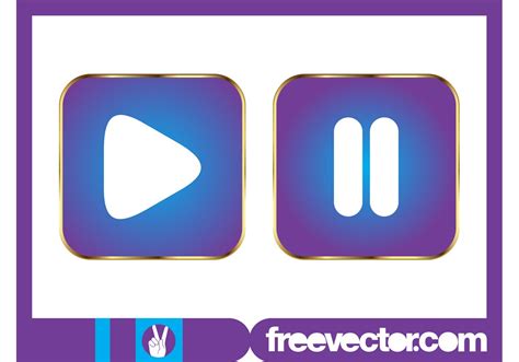 Play And Pause Buttons Graphics - Download Free Vector Art, Stock ...