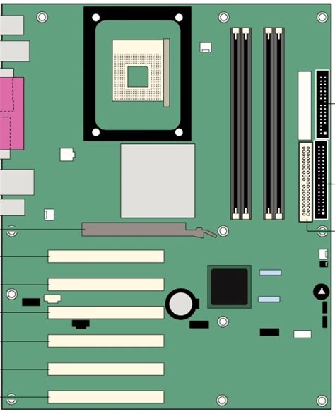 Motherboard Drawing at GetDrawings | Free download