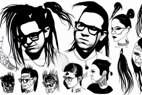 Skrillex Tattoo Ideas | TattoosAI