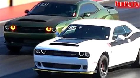 Dodge Demon Drag Race - YouTube