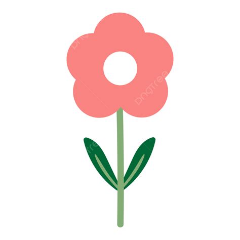 Cute Pink Flower Drawing Vector, Pink, Flower, Cartoon PNG and Vector with Transparent ...