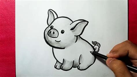 Cute Pig Drawing at PaintingValley.com | Explore collection of Cute Pig Drawing