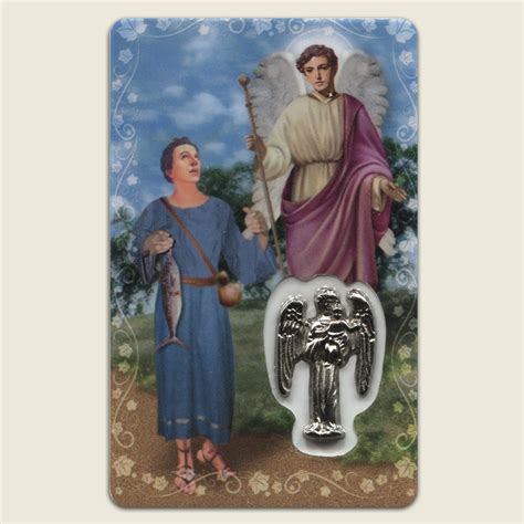 St Raphael Archangel Prayer Card - Fatima Gift Shop