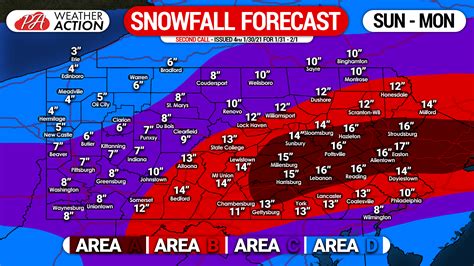 Up to 16 Inches of Snow in Schuylkill County Forecast - Coal Region Canary