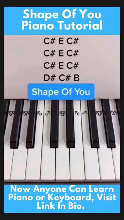 Shape of you piano tutoriala – Artofit