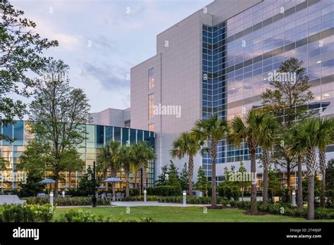 Mayo Clinic in Jacksonville, Florida, at dusk. (USA Stock Photo - Alamy