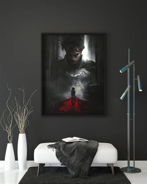 Robert Pattinson The Batman 2022 Wall Art Decor Poster Canvas - Kaiteez